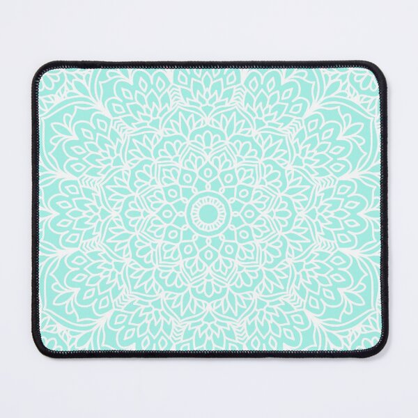 Item preview, Light Blue Boho Mandala Kaleidoscope designed and sold by Julie Erin Designs.