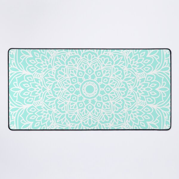 Item preview, Light Blue Boho Mandala Kaleidoscope designed and sold by Julie Erin Designs.