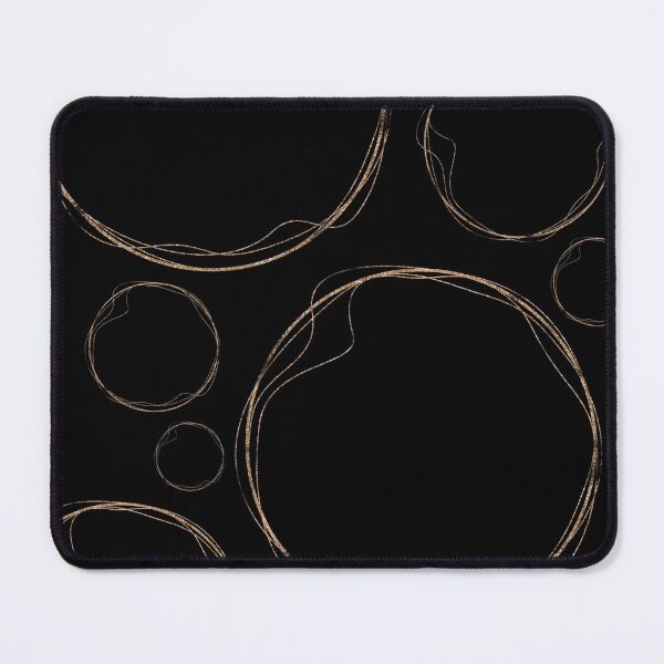 Item preview, Minimalist Gold Black Circles designed and sold by Sheila Wenzel Ganny.