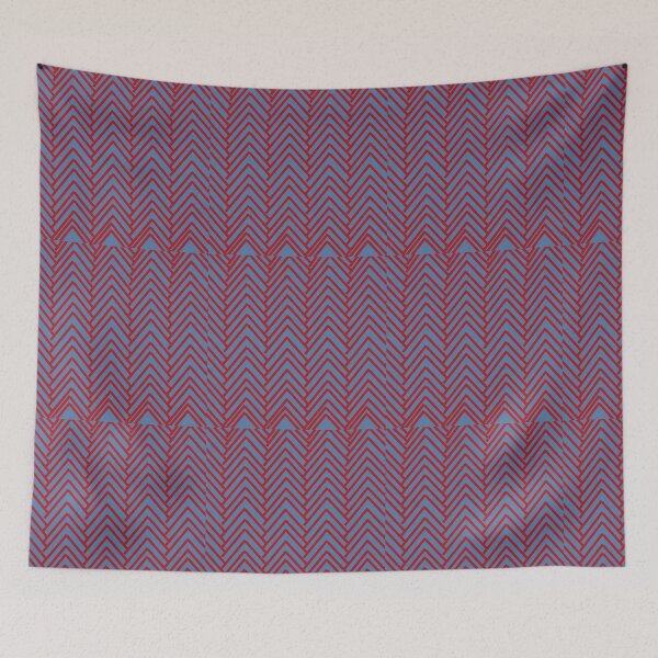 Item preview, Granero cielo rojo y azul designed and sold by PharrisArt.
