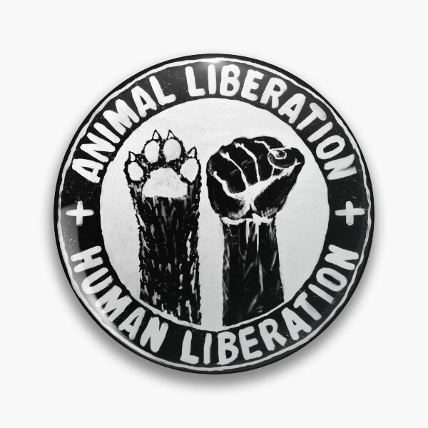 Item preview, ANIMAL LIBERATION + HUMAN LIBERATION :: Animal Rights Vegan Activist designed and sold by JusticeVegan.