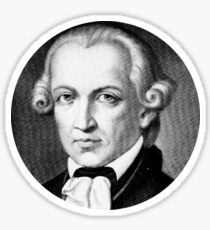 Immanuel Kant (circle stickers 3) Sticker