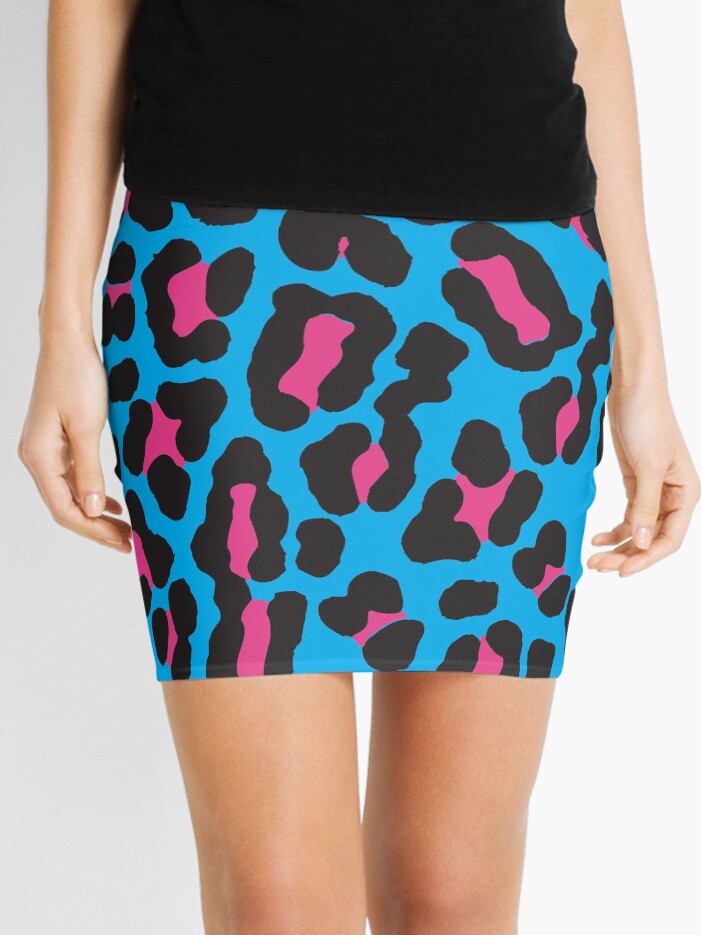 Pink animal print outlet mini skirt