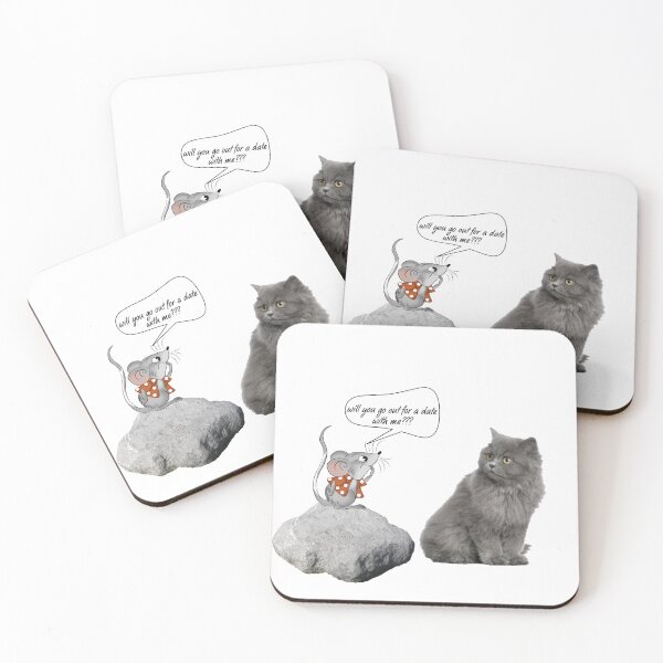 Item preview, mouse asks for a date to Cat.....!! designed and sold by VIVEK KUMAR RAI.