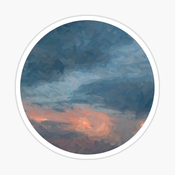Steel Blue Sky II - Sticker Sticker
