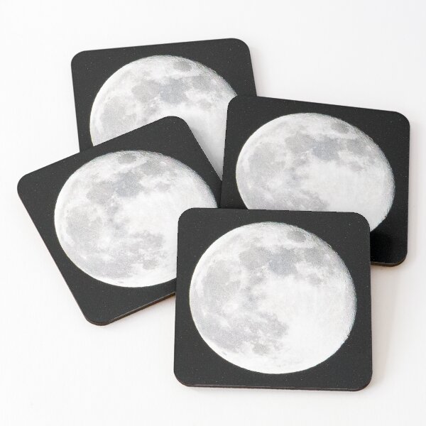 Full Moon Coasters (Set of 4)