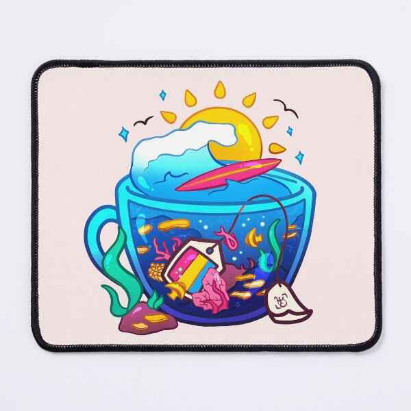 Item preview, Pride Flag Teacup - Coral Reef Pansexual designed and sold by heysoleilart.