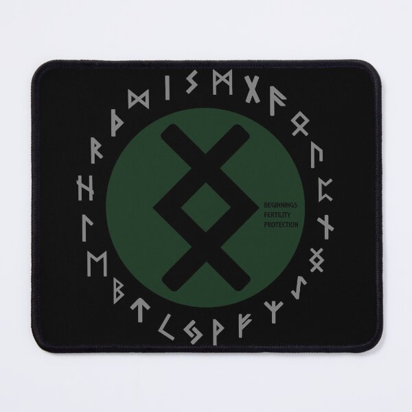 Item preview, Green Inguz Futhark Rune | Viking Symbol designed and sold by Depic Spirit.