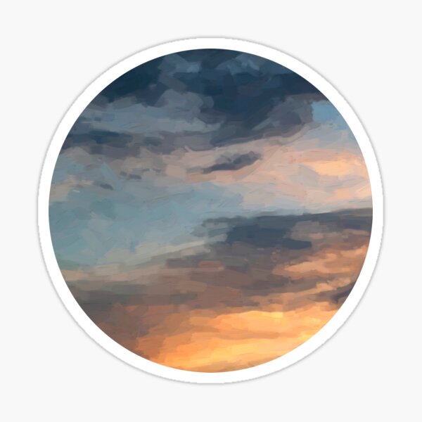 Steel Blue Sky - Sticker Sticker