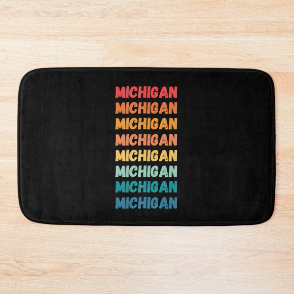 Item preview, Michigan - repeated retro vintage sunset colors with a distressed design effect Graphic T-Shirt | Essential T-shirt designed and sold by printdot.
