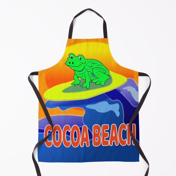 Item preview, CUTE Frog Surfing Cocoa Beach designed and sold by EdwardMonet.