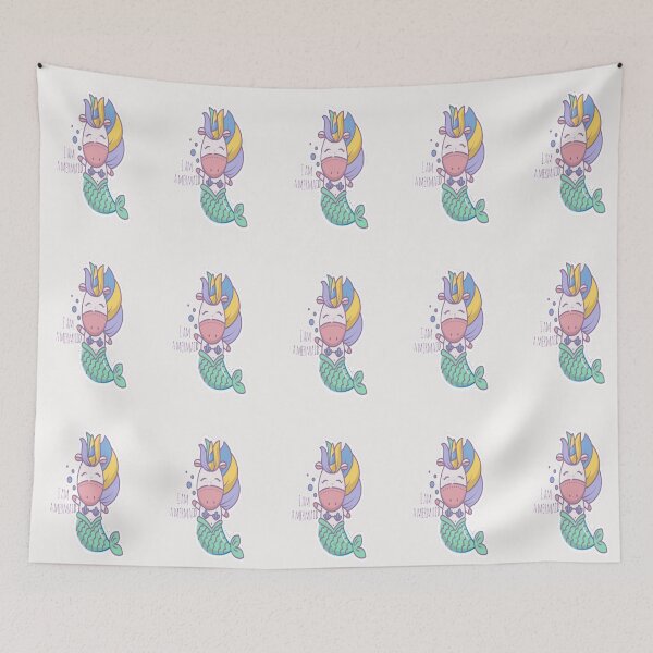 Item preview, Cool riddles Cute Sweet magical unicorn mermaid for kids sticker and classic T-SHIRT  designed and sold by angel1818.