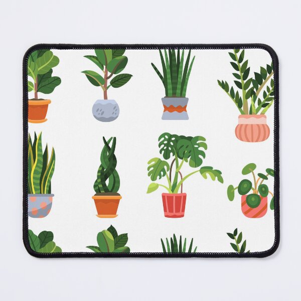 Cute Plants Lover Mouse Pad