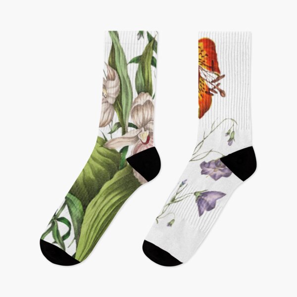 Aperçu de l'œuvre Peinture Vintage Canadian Wild Lily et Campanula créée et vendue par Rockpools.