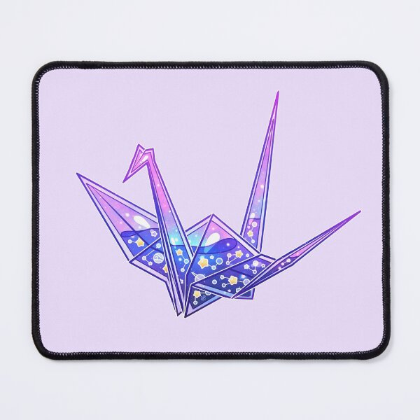 Item preview, Glass Galaxy Origami Crane designed and sold by heysoleilart.