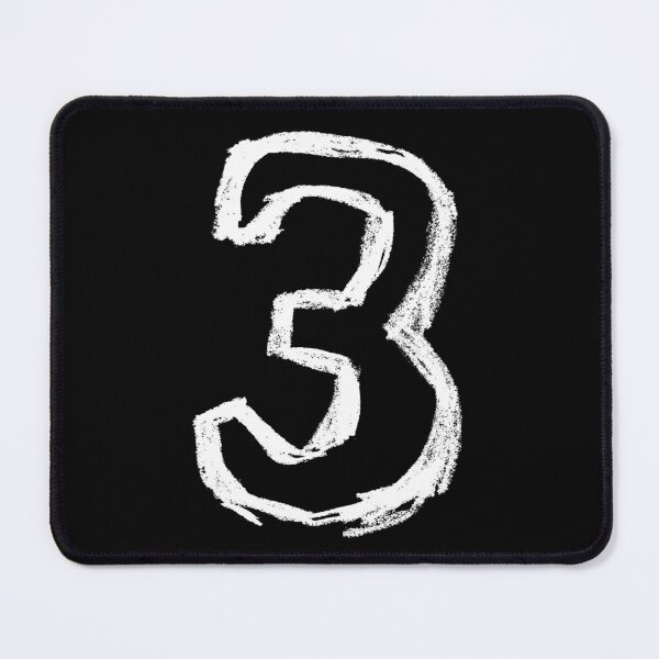 Item preview, Number Three, Vector Digit 3 for Age or Sports Team designed and sold by badlydrawnbabe.