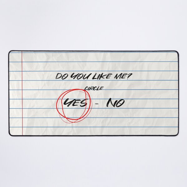 Item preview, Do You Like Me? Crush Crumpled Notebook Paper Letter designed and sold by hyproinc.