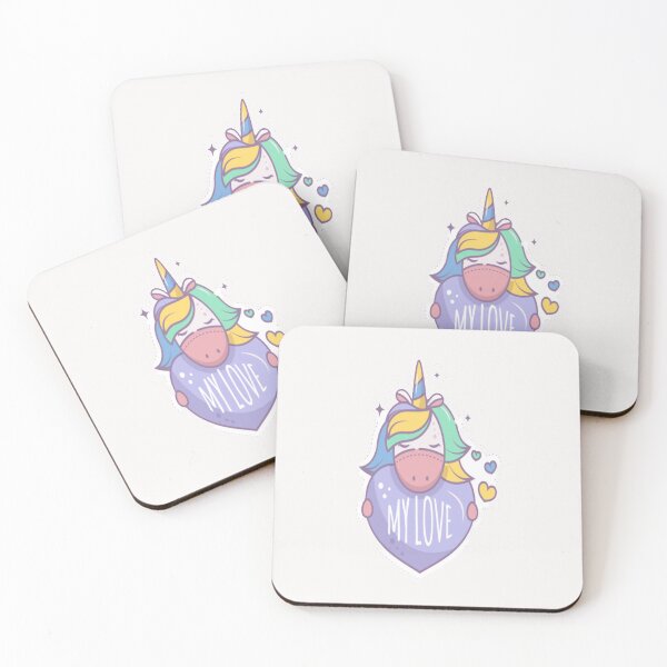 Item preview, Cool riddles Cute A sweet magical unicorn holds the heart for kids sticker and classic T-SHIRT  designed and sold by angel1818.
