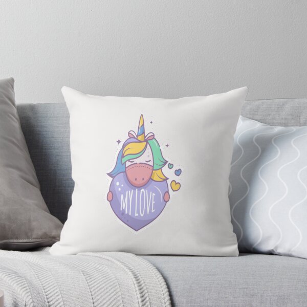Item preview, Cool riddles Cute A sweet magical unicorn holds the heart for kids sticker and classic T-SHIRT  designed and sold by angel1818.