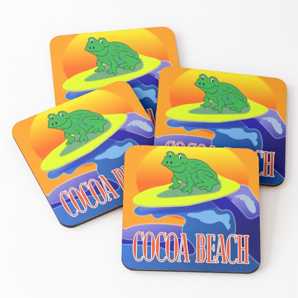 Item preview, COOL Frog Surfing Cocoa Beach designed and sold by EdwardMonet.