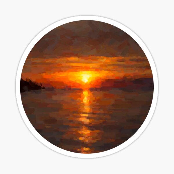 Waves of Light - Sticker Sticker