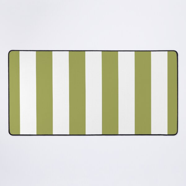 Item preview, Green And White Vertical Stripe Pattern Inspired by 2022 Trending Color - Hue - Shade Pantone Pickled Pepper 16-0436 designed and sold by ColorOfTheYears.