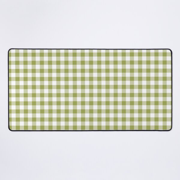 Item preview, Green And White Buffalo Plaid Pattern Inspired by 2022 Trending Color - Hue - Shade Pantone Pickled Pepper 16-0436 designed and sold by ColorOfTheYears.