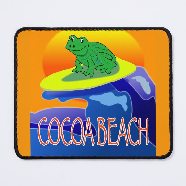 Item preview, REAL COOL Frog Surfing Cocoa Beach designed and sold by EdwardMonet.