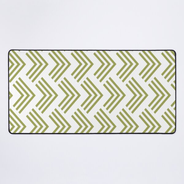 Item preview, Green And White Chevron Rhombus Arrow Pattern Inspired by 2022 Trending Color - Hue - Shade Pantone Pickled Pepper 16-0436 designed and sold by ColorOfTheYears.