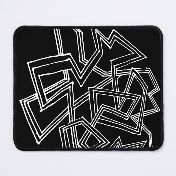 Item preview, White Lines Abstract designed and sold by badlydrawnbabe.