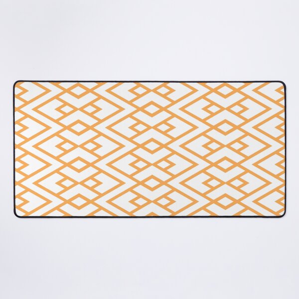 Item preview, Mid-tone Orange and White Diamond Shape Pattern Pairs 2022 Trending Color (Hue / Shade / Colour) Pantone Marigold 14-1050 designed and sold by ColorOfTheYears.