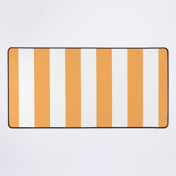 Item preview, Mid-tone Orange and White Vertical Stripe Pattern Pairs 2022 Trending Color (Hue / Shade / Colour) Pantone Marigold 14-1050 designed and sold by ColorOfTheYears.