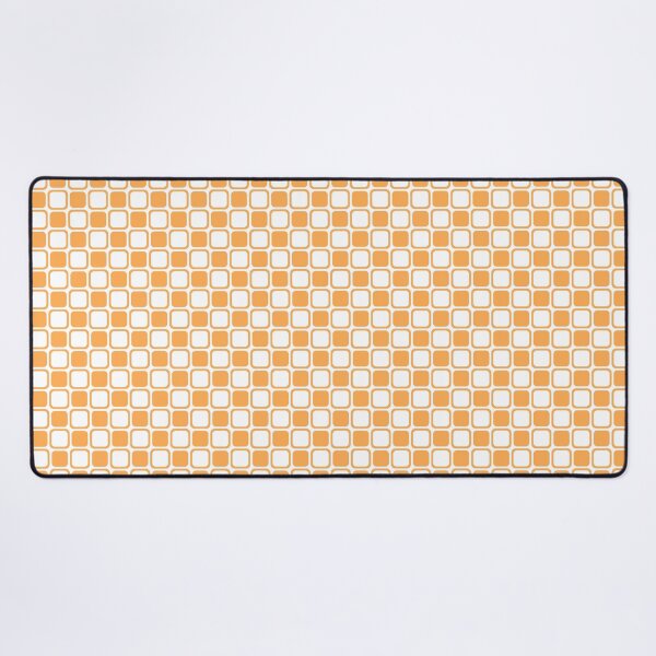 Item preview, Mid-tone Orange and White Checkerboard Pattern Pairs 2022 Trending Color (Hue / Shade / Colour) Pantone Marigold 14-1050 designed and sold by ColorOfTheYears.