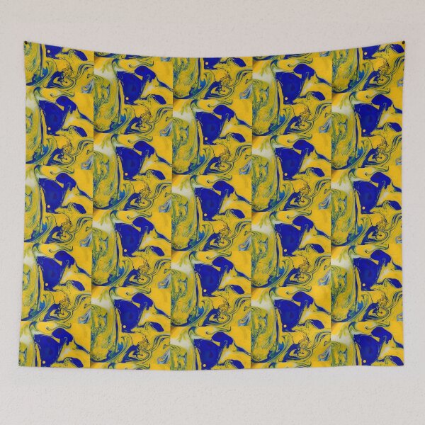 Item preview, Blue and yellow abstract designed and sold by zchriswit.