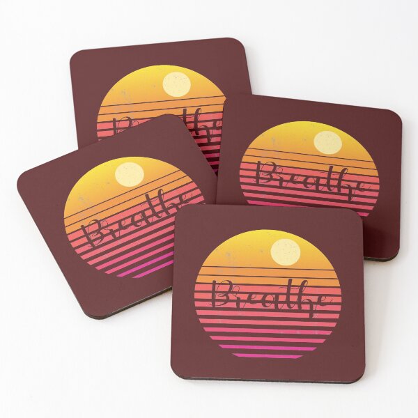 Item preview, Breathe Yoga Nature Retro Vintage Sunset Circle designed and sold by cssdru.