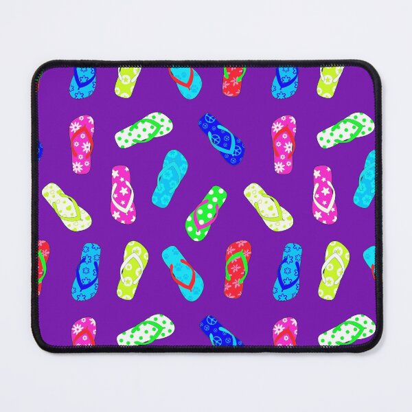 Item preview, Colorful Flip Flops Purple Pattern designed and sold by Julie Erin Designs.