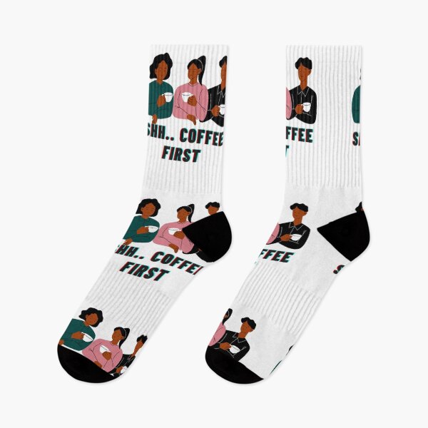 Item preview, SHH.. COFFEE FIRST MEN'S FUNNY T-SHIRT (DARK COLORS) designed and sold by Yassinejayed.