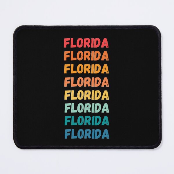 Item preview, FLORIDA - repeated retro vintage sunset colors with a distressed design effect Graphic T-Shirt | Essential T-shirt designed and sold by printdot.