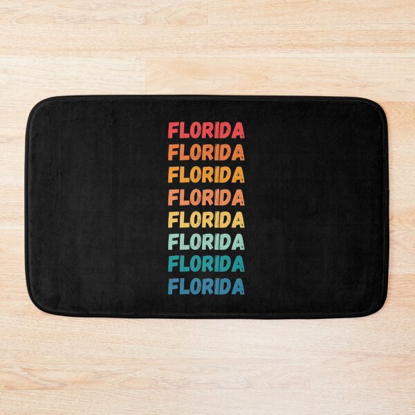 Item preview, FLORIDA - repeated retro vintage sunset colors with a distressed design effect Graphic T-Shirt | Essential T-shirt designed and sold by printdot.