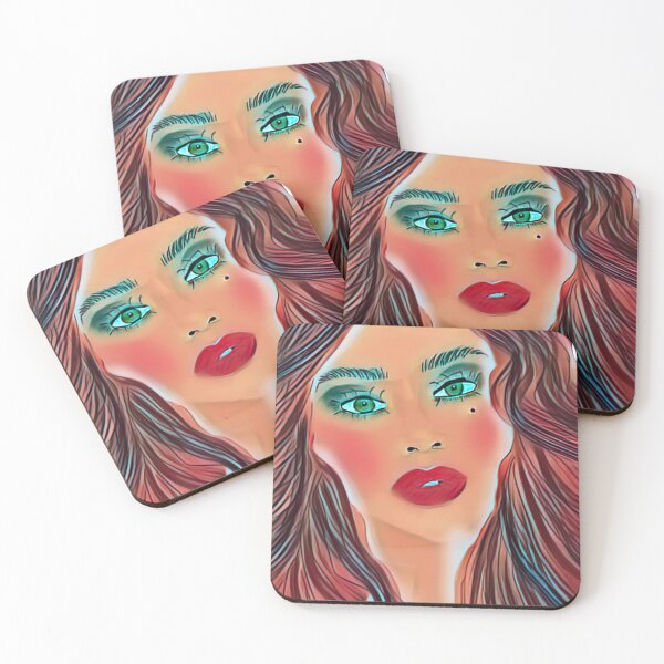 Item preview, Red Pop Art Portrait  designed and sold by MIZIdesigns.