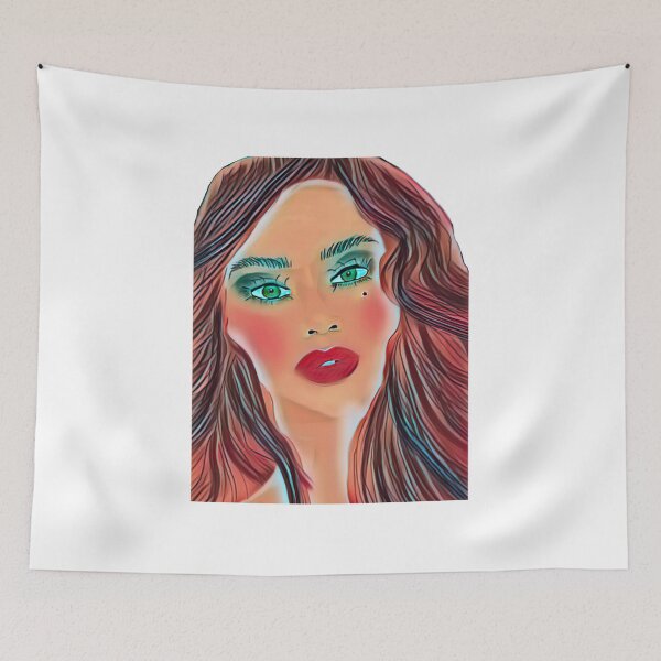 Item preview, Red Pop Art Portrait  designed and sold by MIZIdesigns.