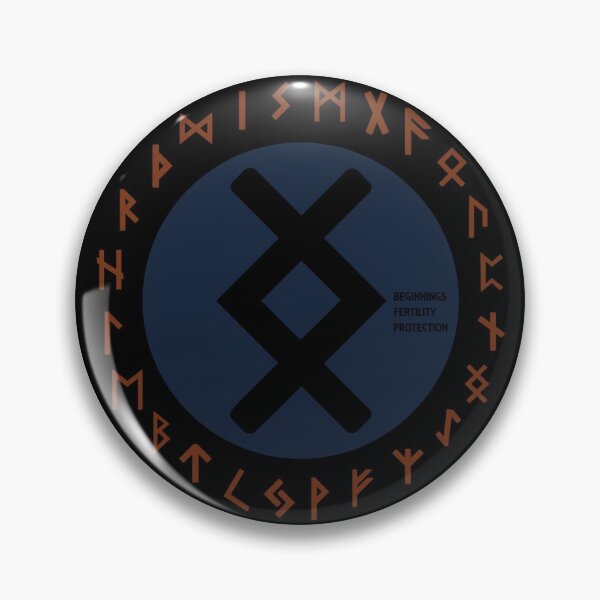 Artikelvorschau, Blaues Inguz Futhark Runensymbol entworfen und verkauft von Depic Spirit.
