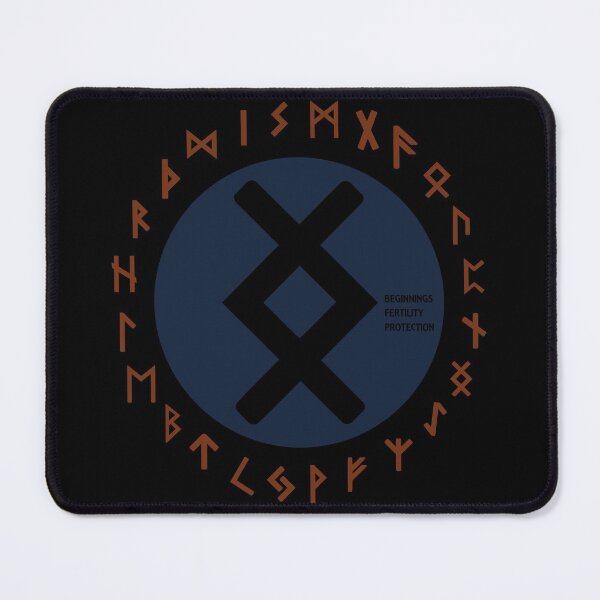 Item preview, Blue Inguz Futhark Rune Symbol designed and sold by Depic Spirit.