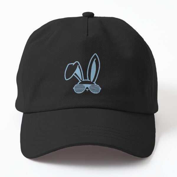 Aperçu de l'œuvre Badass Funny Bunny avec des lunettes - Un lapin avec des lunettes Design de couleur bleue créée et vendue par NECHSTORE.