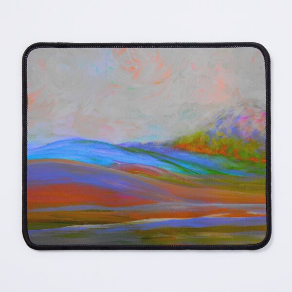 Item preview, Clouds Rolling In Abstract Landscape Turquoise designed and sold by EloiseArt.