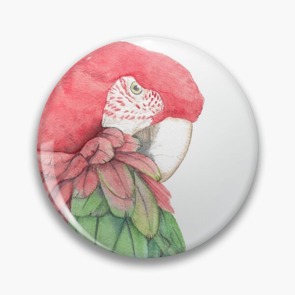 Item preview, macaw macao watercolor portrait painting designed and sold by L'Atelier Oranjade.