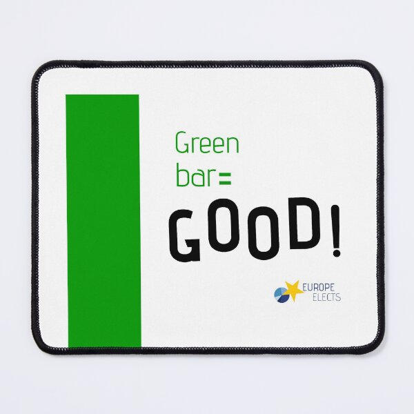 Item preview, Green bar GOOD! designed and sold by Europe Elects.