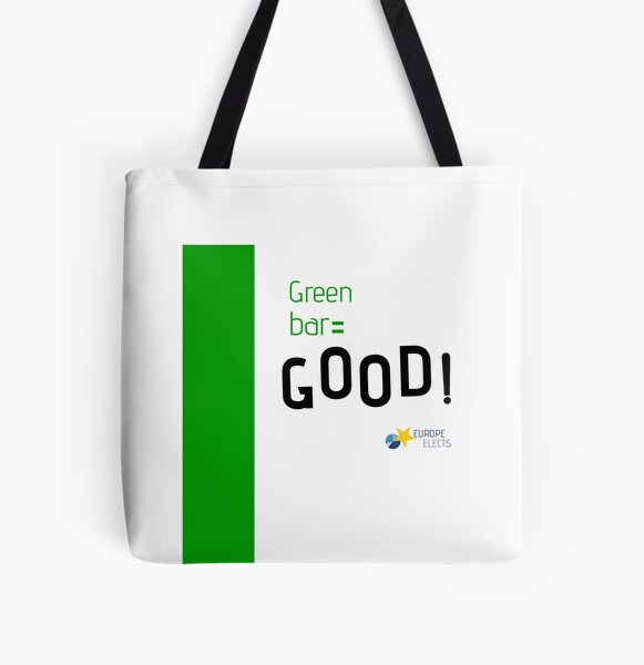 Green bar GOOD! All Over Print Tote Bag