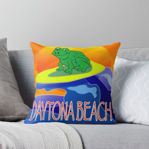 Item preview, REAL COOL Frog Surfing Daytona Beach designed and sold by EdwardMonet.