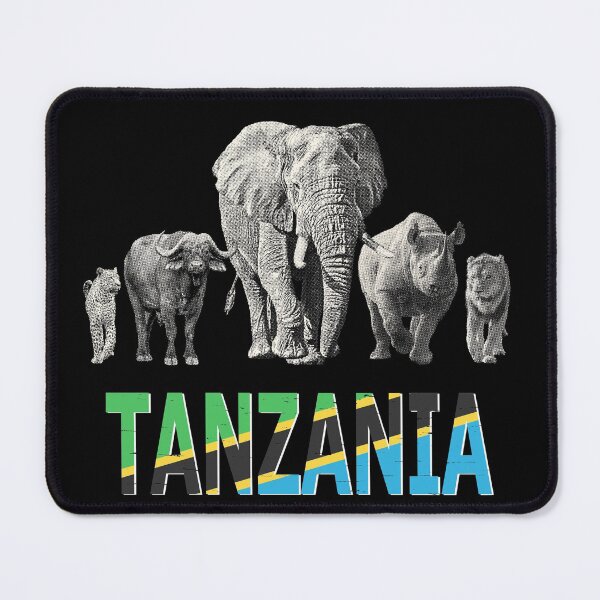 Item preview, Africa's Big Five Tanzania Pride Wildlife designed and sold by Scotch Macaskill.
